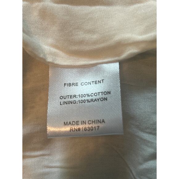 NWT Princess Polly White Eyelet Crop Top Front Tie Size 6 - Picture 6 of 7